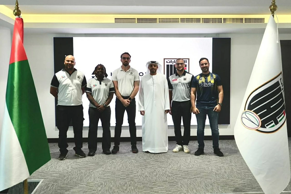  سعود النعيمي  وحازم حسن وتايلور هاميلتون وحضور المؤتمر الصحفي