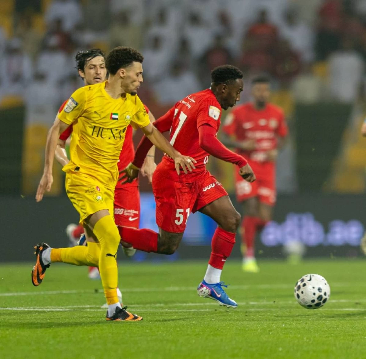 من لقاء سابق بين الوصل وشباب الأهلي