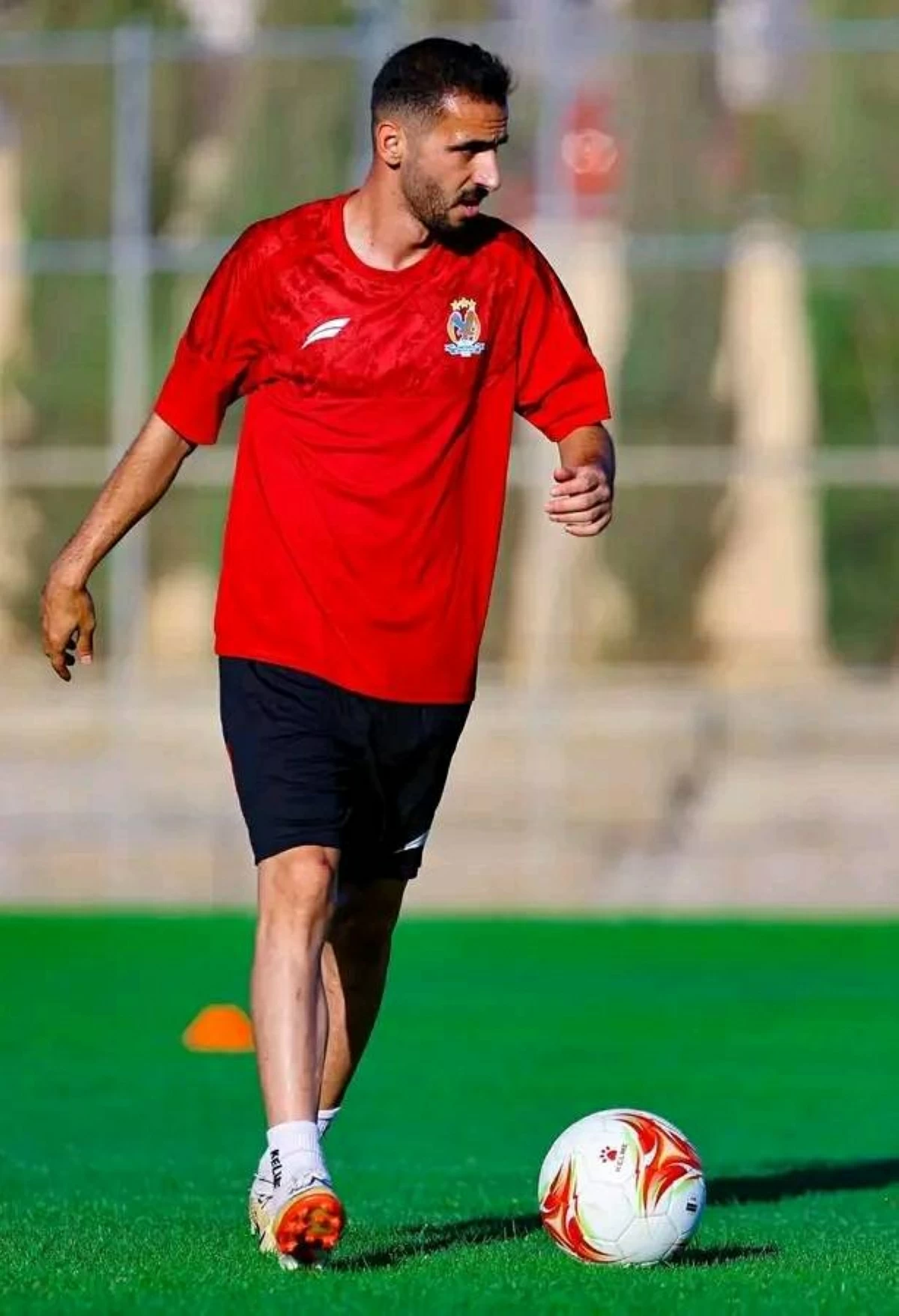 أحمد العرسان خلال تدريبات الفيصلي