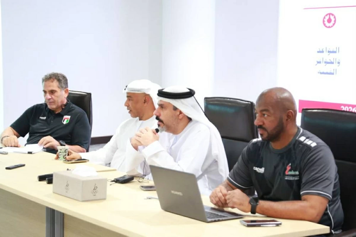 السويدي وعلاي والسعدني وناصر خلال فعاليات الورشة