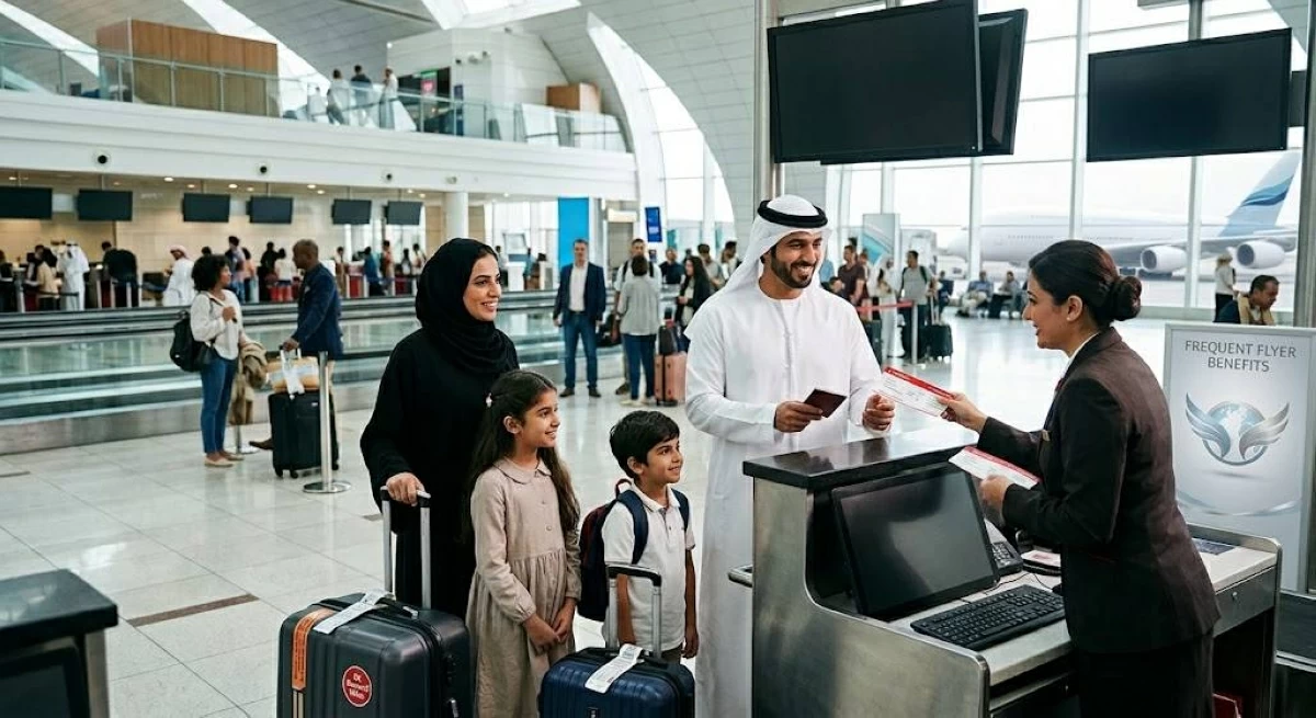 تسجيل الوصول داخل صالة في مطار دولي 