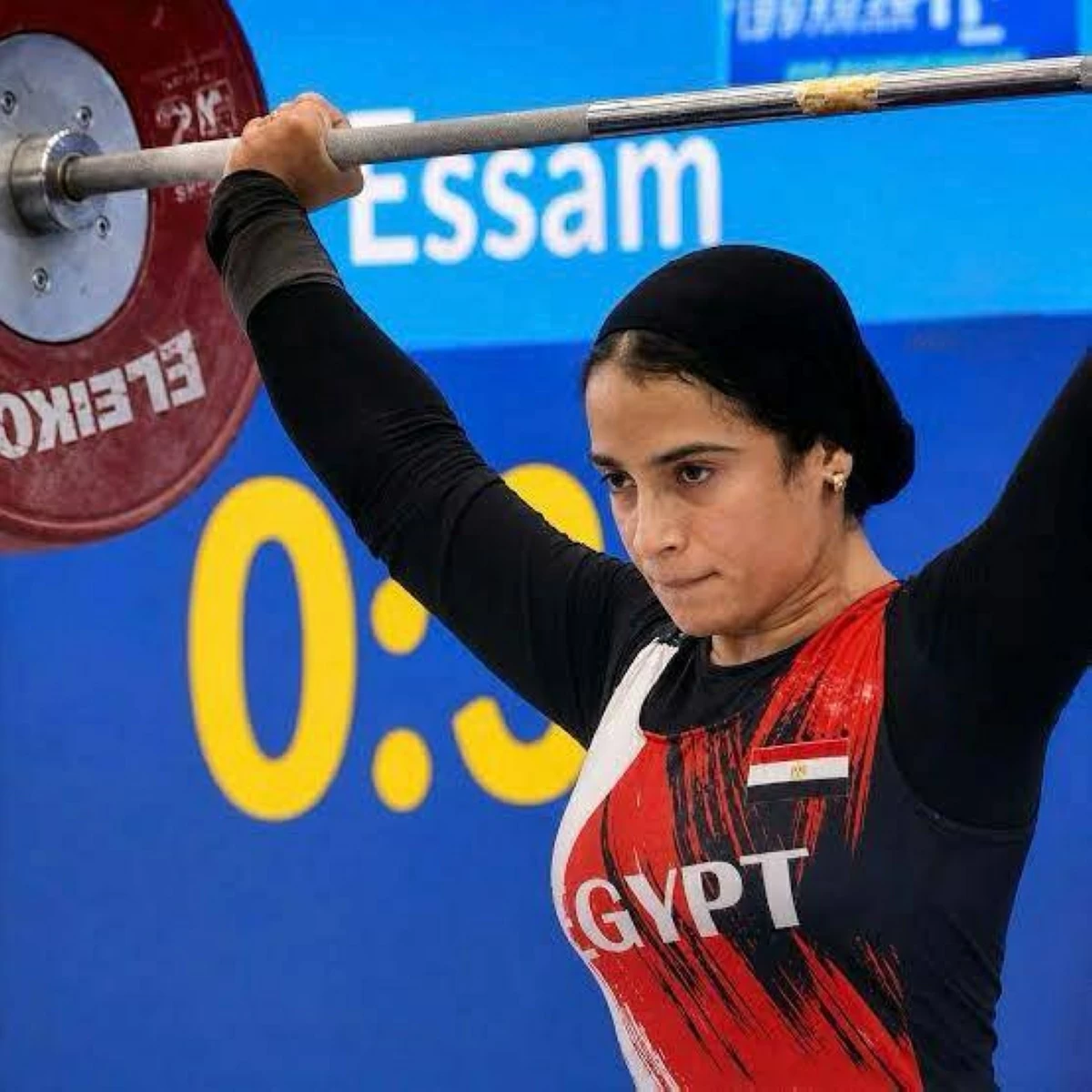 لاعبة مصر لرفع الأثقال تفقد الوعي في منافسات البحر المتوسط.. ما مصير نورا عصام؟