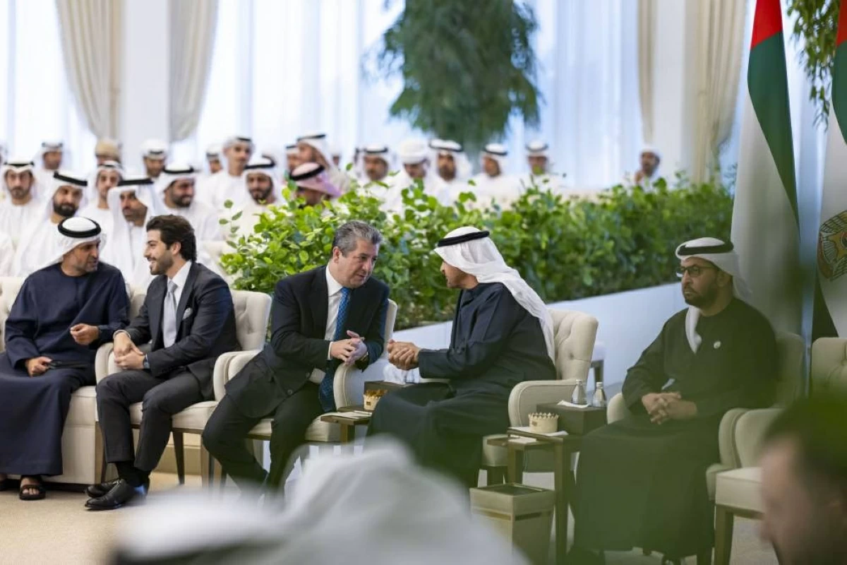 محمد بن زايد ومحمد بن راشد يلتقيان رئيس حكومة كردستان (فيديو)