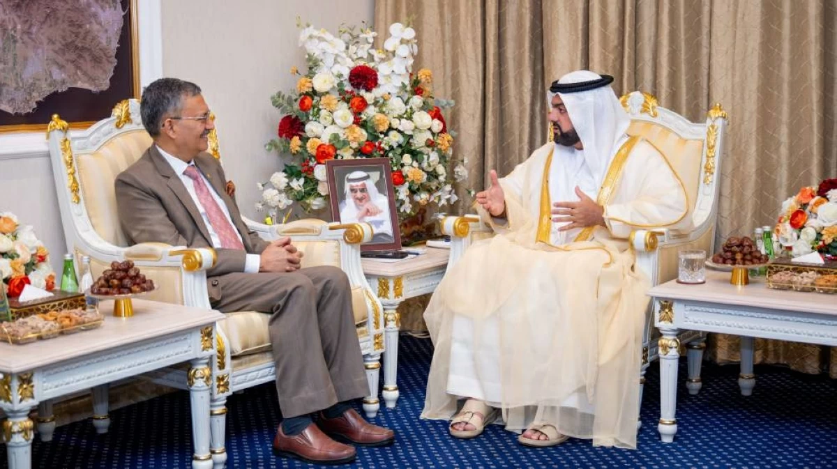 محمد بن حمد يستقبل سفيري الهند وكوبا