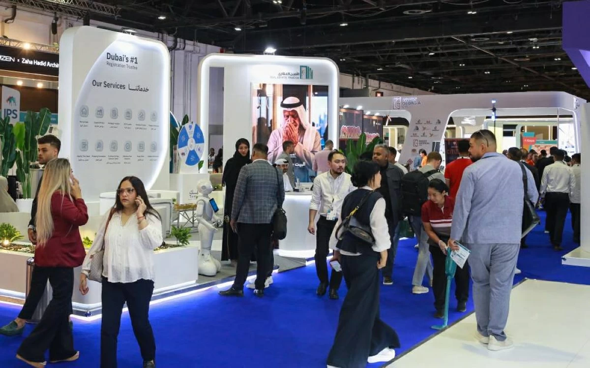 جانب من معرض العقارات الدولي في دبي