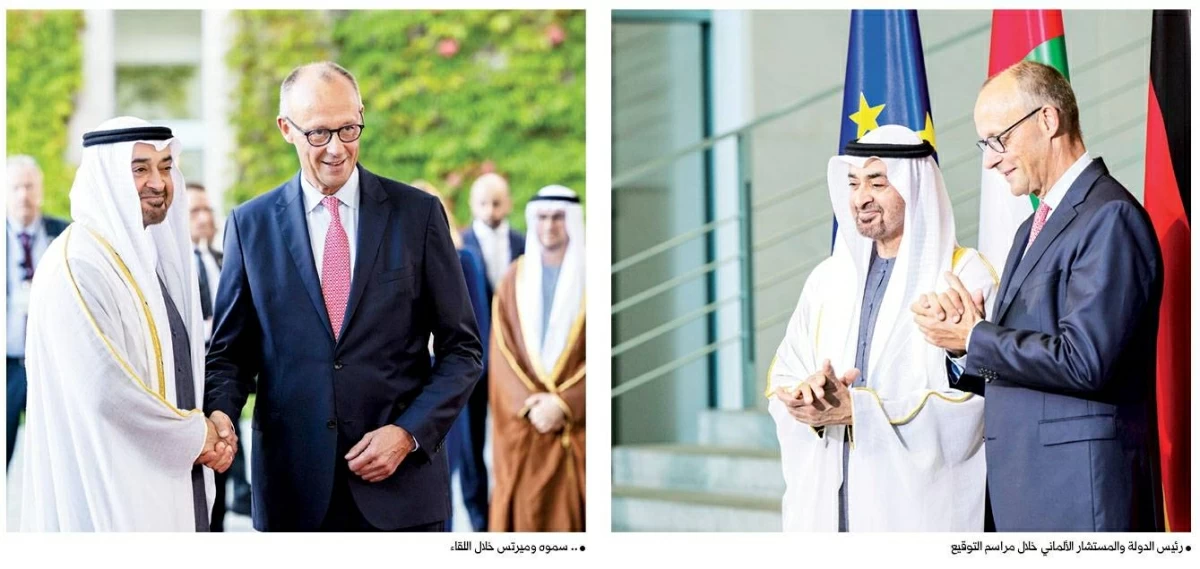 محمد بن زايد وميرتس: استقرار المنطقة ركيزة أساسية لمستقبل أكثر ازدهاراً