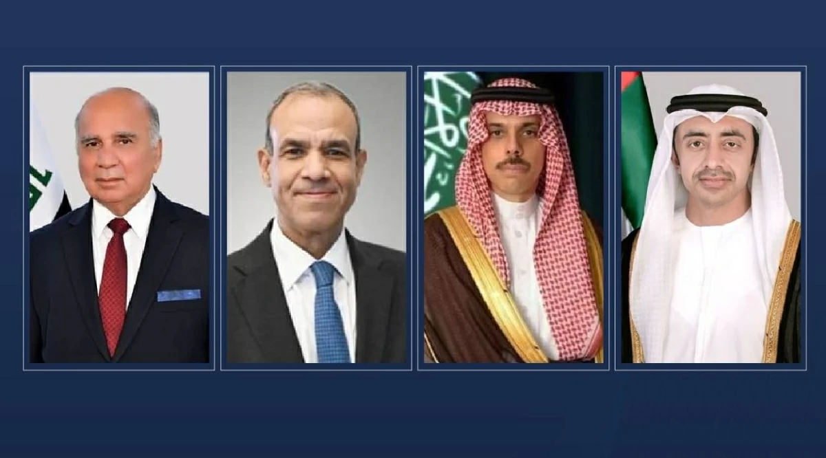 عبدالله بن زايد ووزراء خارجية السعودية ومصر والعراق يبحثون تطورات الأوضاع الإقليمية