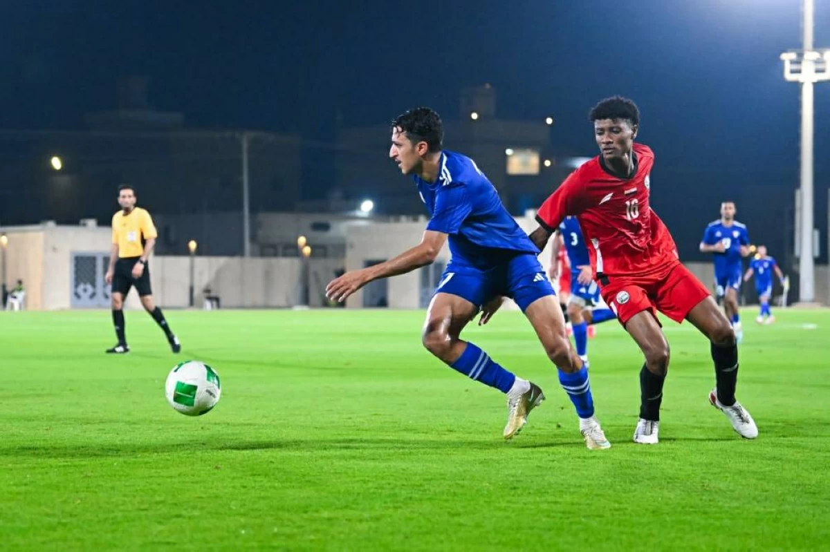 من مباراة اليمن والكويت الودية