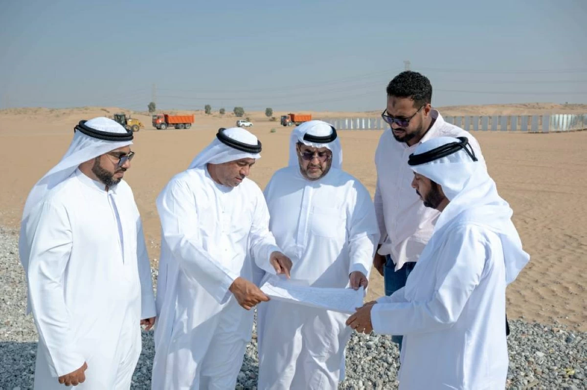 Photo: Alkhaleej Al Hamriyah Municipality Completes Third Phase of Arqoub Industrial Area Work