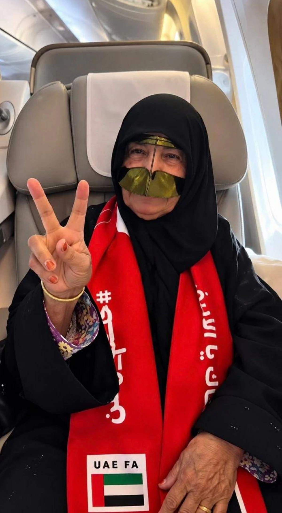 أم علي لدى مغادرتها إلى جدة