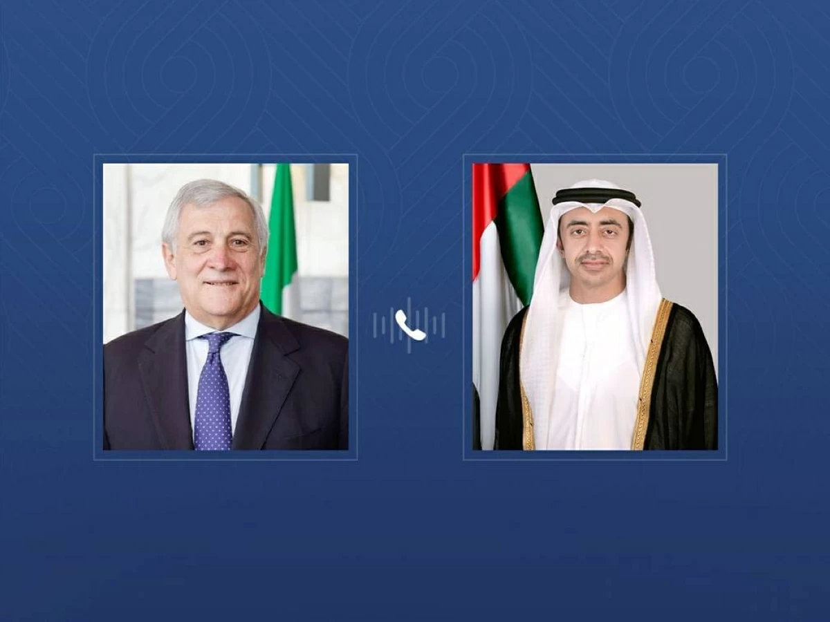 عبدالله بن زايد ووزير خارجية إيطاليا يبحثان التطورات الإقليمية