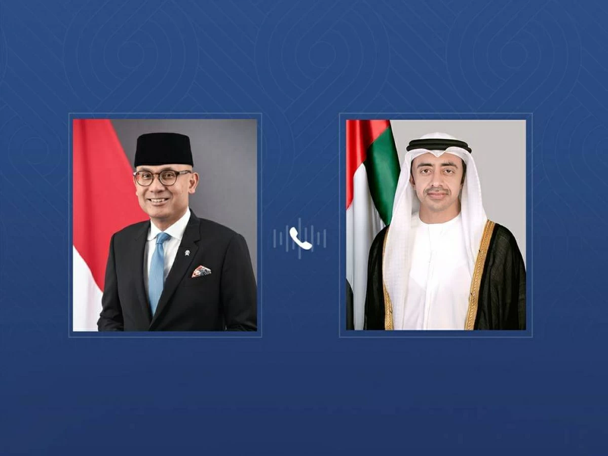 عبدالله بن زايد يبحث مع وزير خارجية إندونيسيا علاقات التعاون بين البلدين
