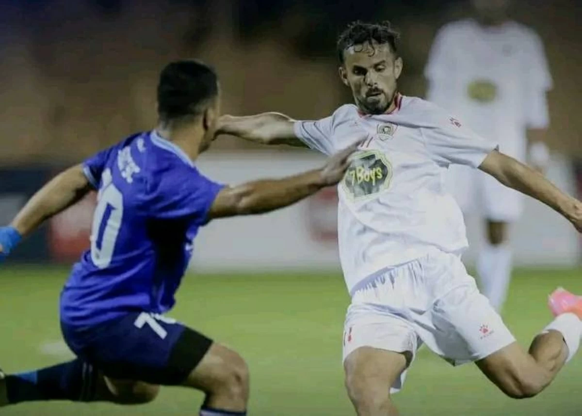 من مباراة السلط والجزيرة
