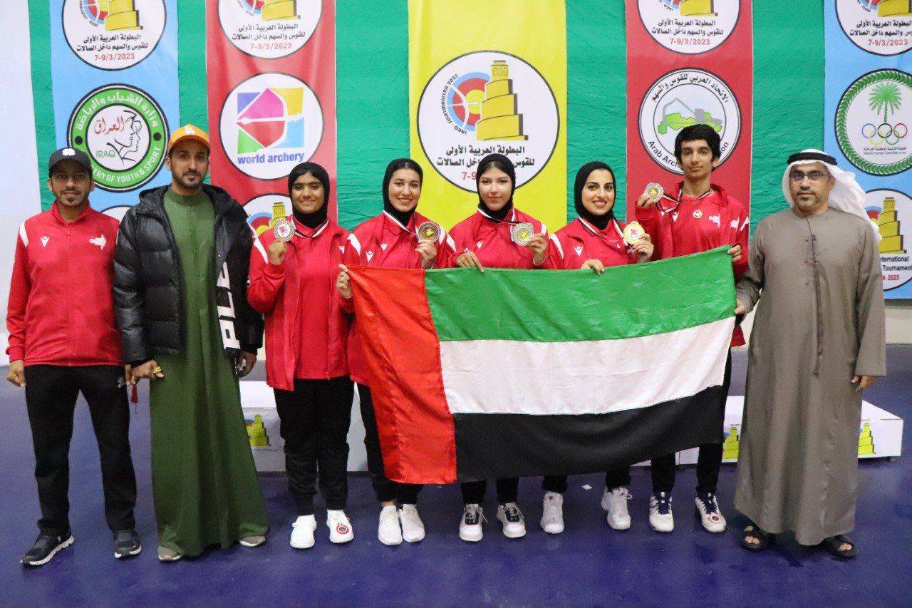 منتخب الإمارات للقوس والسهم ثالث البطولة العربية