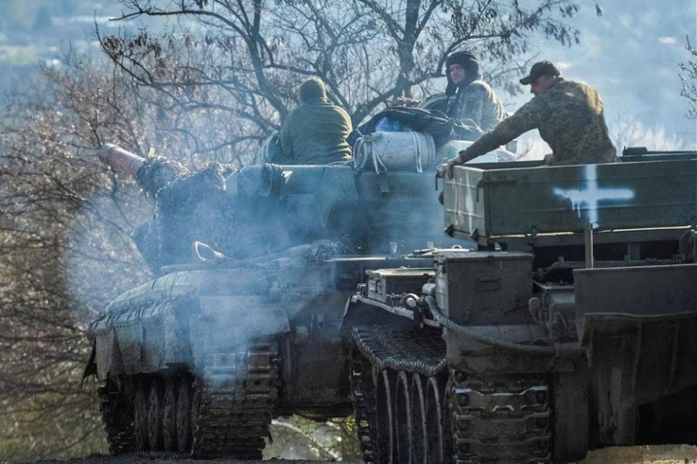 Image:روسيا: القوات الأوكرانية عالقة داخل باخموت