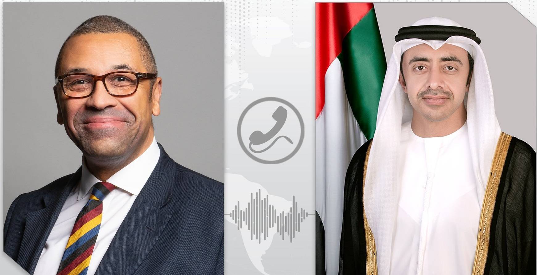 Image:عبدالله بن زايد ووزير الخارجية والتنمية البريطاني يبحثان جهود التهدئة في السودان