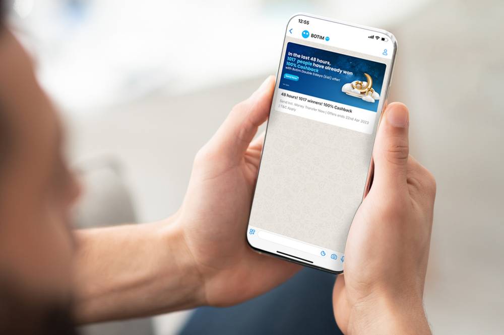 Image:تطبيق «بوتيم» يسجل تحويلات بقيمة 50 مليون درهم في 3 أيام خلال عيد الفطر