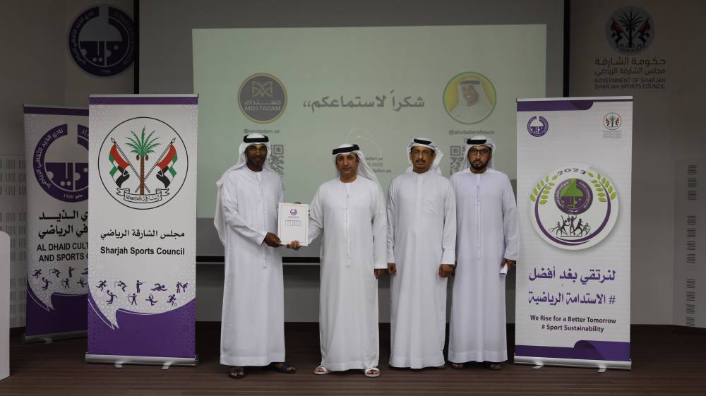 «الذيد» يوعي اللاعبين والمجتمع بأهمية الاستدامة «الذيد» يوعي اللاعبين والمجتمع بأهمية الاستدامة