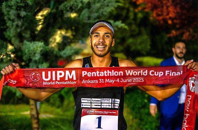 مصري يحصد الميدالية الذهبية فى كأس العالم للخماسى مصري يحصد الميدالية الذهبية فى كأس العالم للخماسى