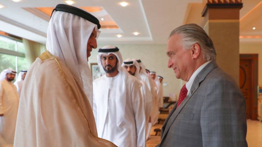 سعود بن صقر يستقبل وزير الخارجية والعبادة في كوستاريكا