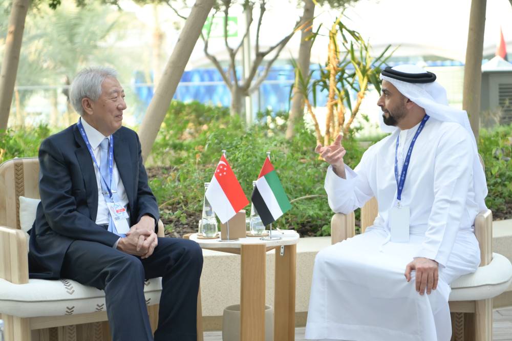 سيف بن زايد وكبير الوزراء السنغافوري يؤكدان أهمية «COP28» في تعزيز جهود العالم نحو مجتمعات أكثر أمناً