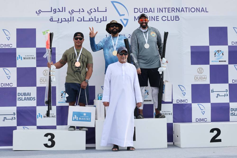 الغيلاني بطل مسابقة دبي لصيد الأسماك بقوارب «كاياك»