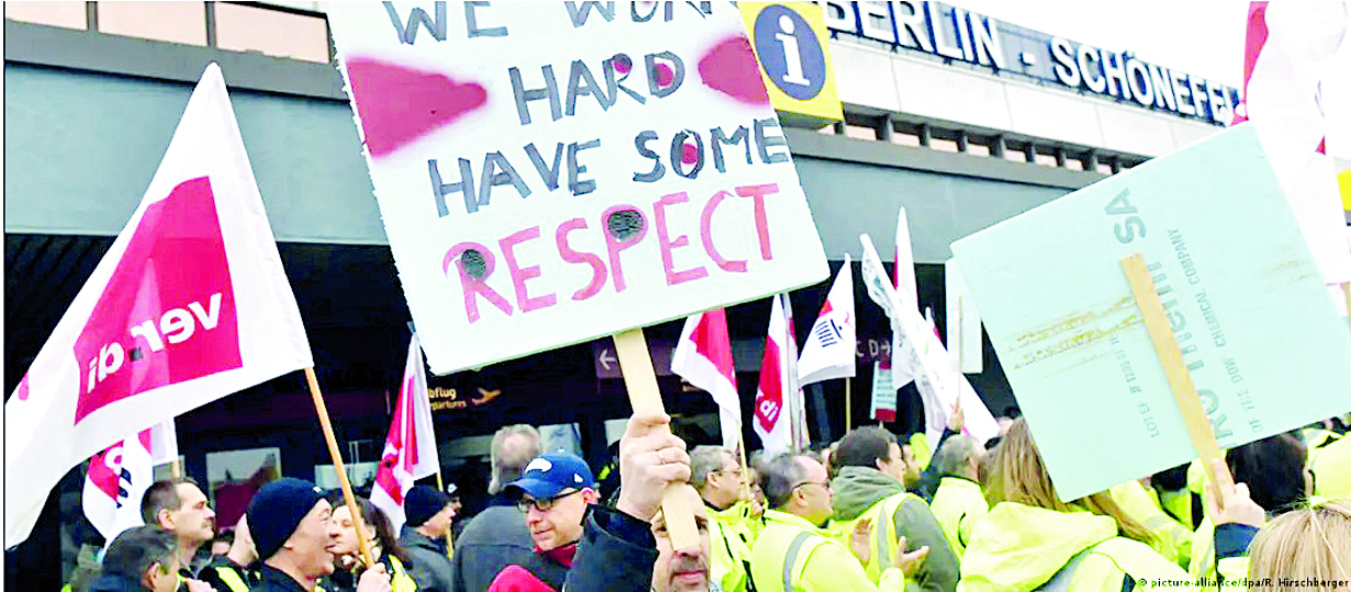 تظاهرة عمالية في ألمانيا