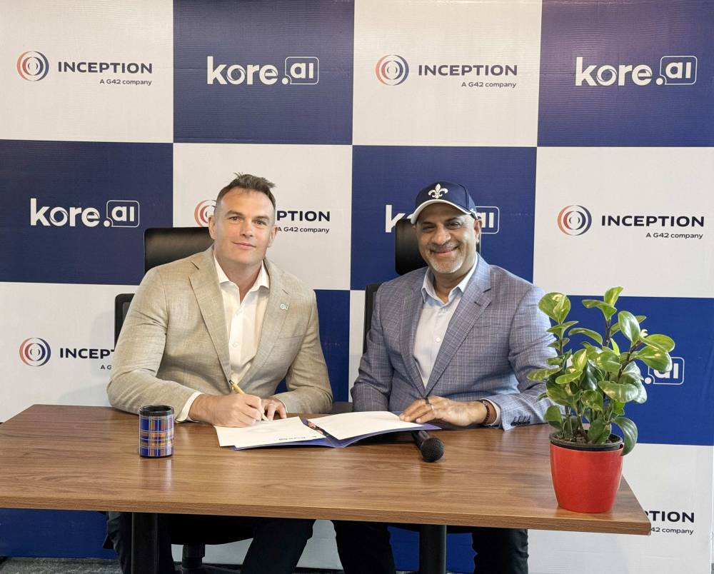 «إنسبشن» تتعاون مع «Kore.ai» لتسريع تبني الذكاء الاصطناعي المؤسسي