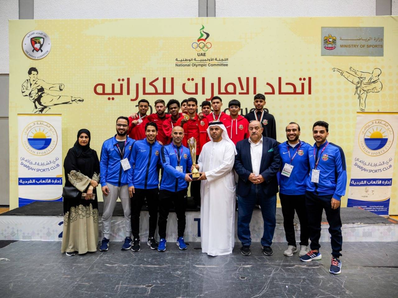 النعيمي يتوج شباب الأهلي بطلاً لكأس الاتحاد للرجال