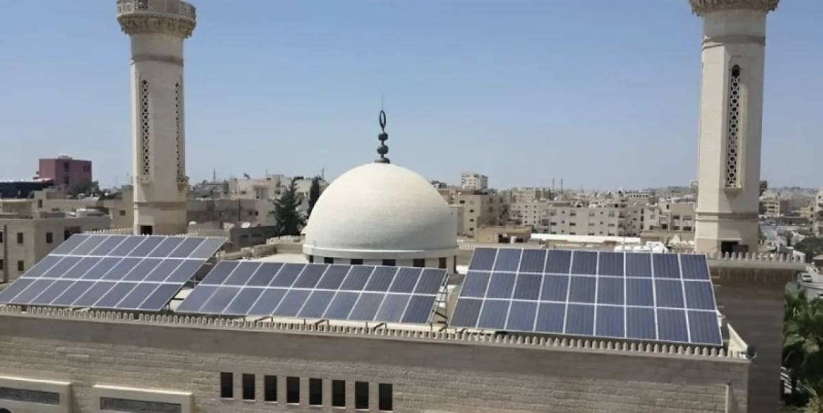 %40 من مساجد الأردن تعتمد الطاقة الشمسية