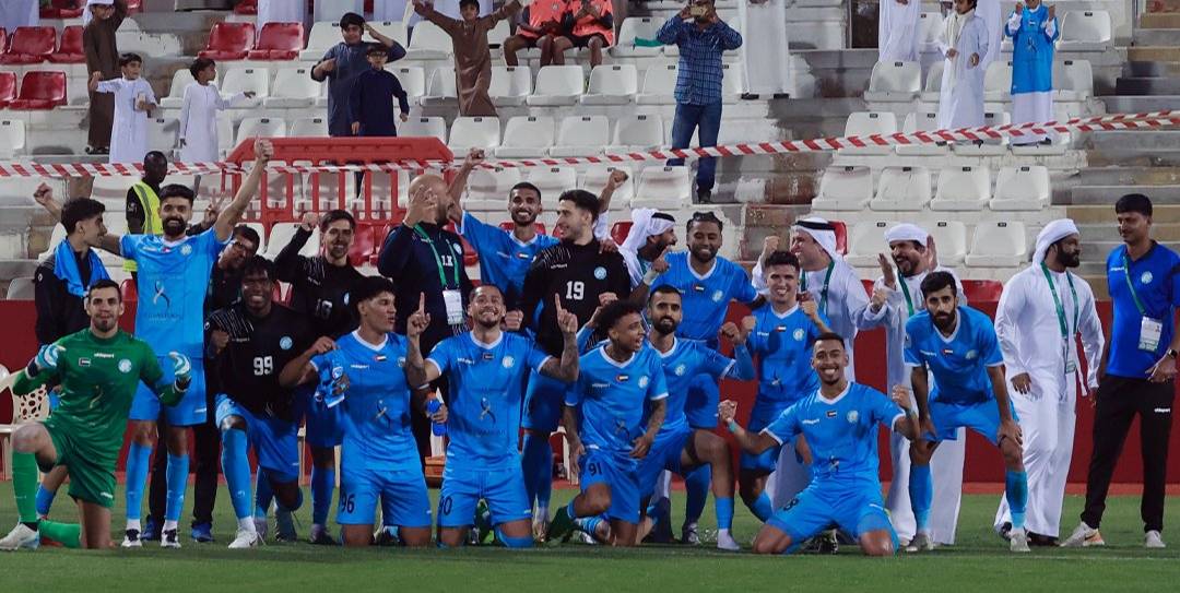 فرحة لاعبي دبا الفجيرة