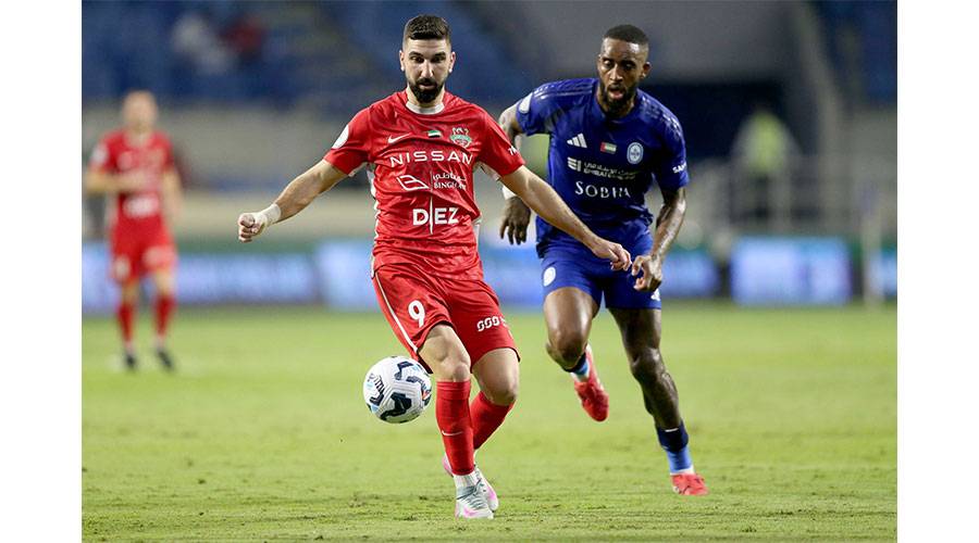 من مباراة شباب الأهلي والنصر ( تصوير: هيثم الخاتم)