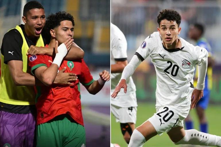 مصر تواجه المغرب في نصف نهائي كأس أمم إفريقيا للشباب غداً الخميس