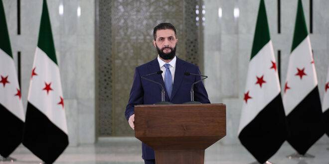 الشرع: رفع العقوبات الأمريكية عن سوريا قرار «تاريخي شجاع»
