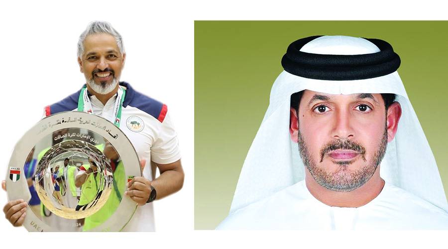 حمد بن حمودة الكتبي - عدنان الهولي يحمل الدرع