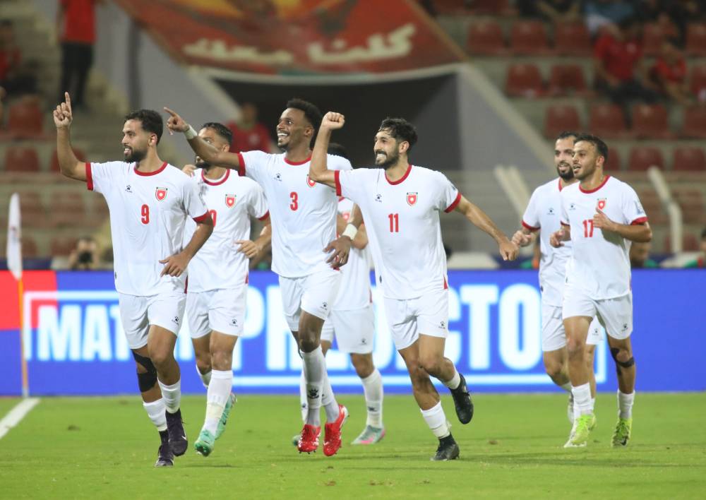 فرحة اللاعبين