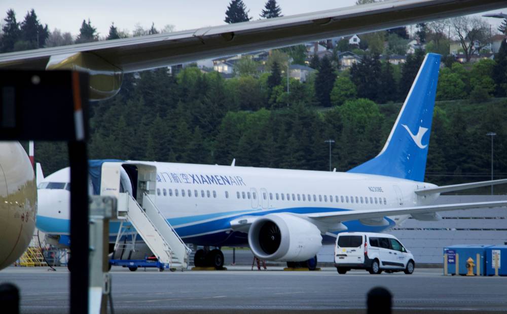 طائرة بوينغ 737 ماكس جديدة لشركة طيران شيامن الصينية