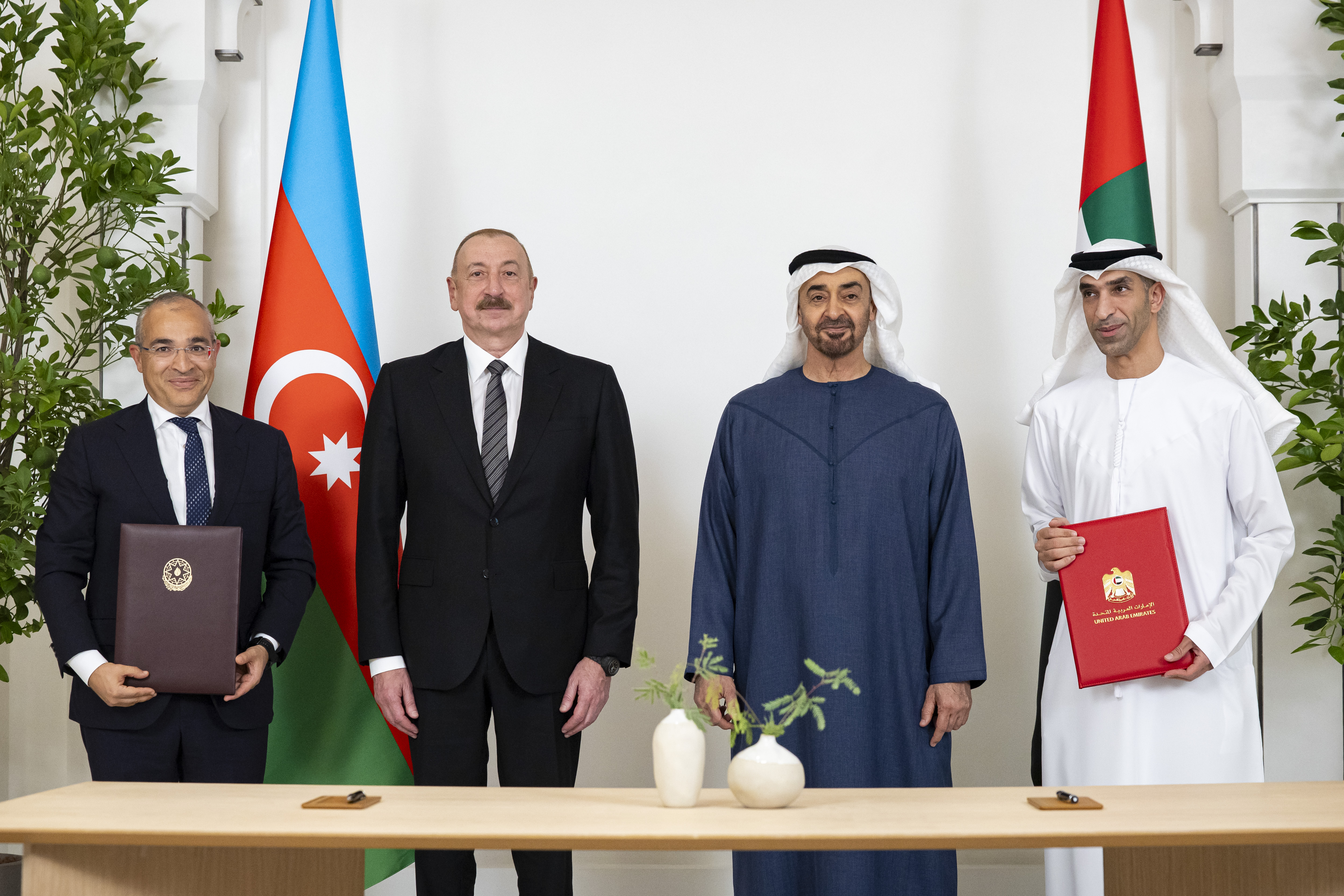 محمد بن زايد وإلهام علييف