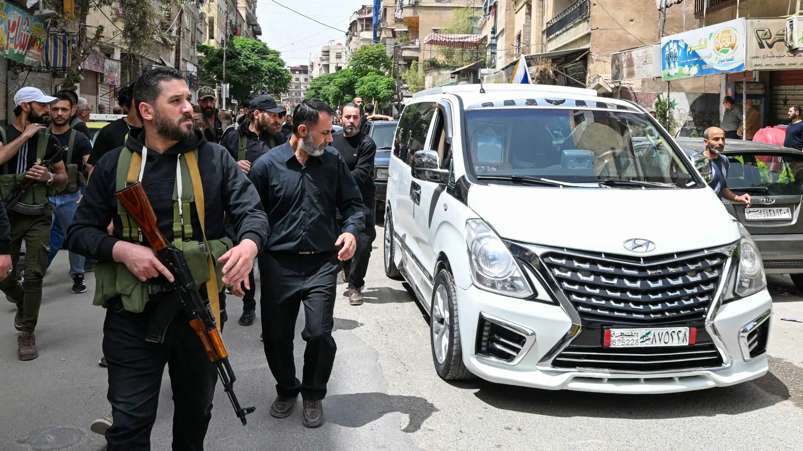 صورة أرشيفية لمسلحين في السويداء السورية (أ ف ب)