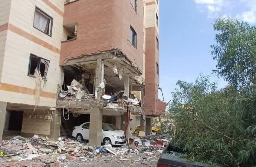 انفجار وقع في مبنى سكني في حي برديسان قرب مدينة قم
