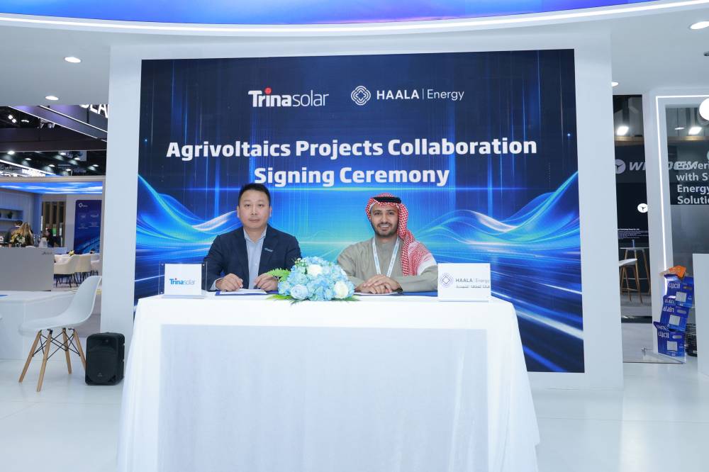 شراكة بين «ترينا سولار» و«هالة للطاقة المتجددة» في الطاقة الشمسية 