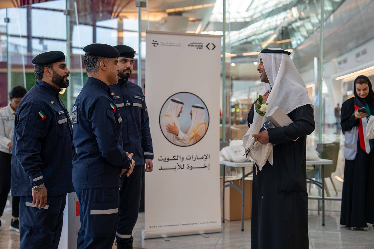 هيئة أبوظبي للدفاع المدني تحتفي بأسبوع العلاقات الإماراتية - الكويتية 