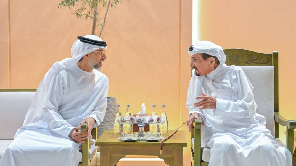 النعيمي يتقبل التهاني من الأعيان والمواطنين والمقيمين