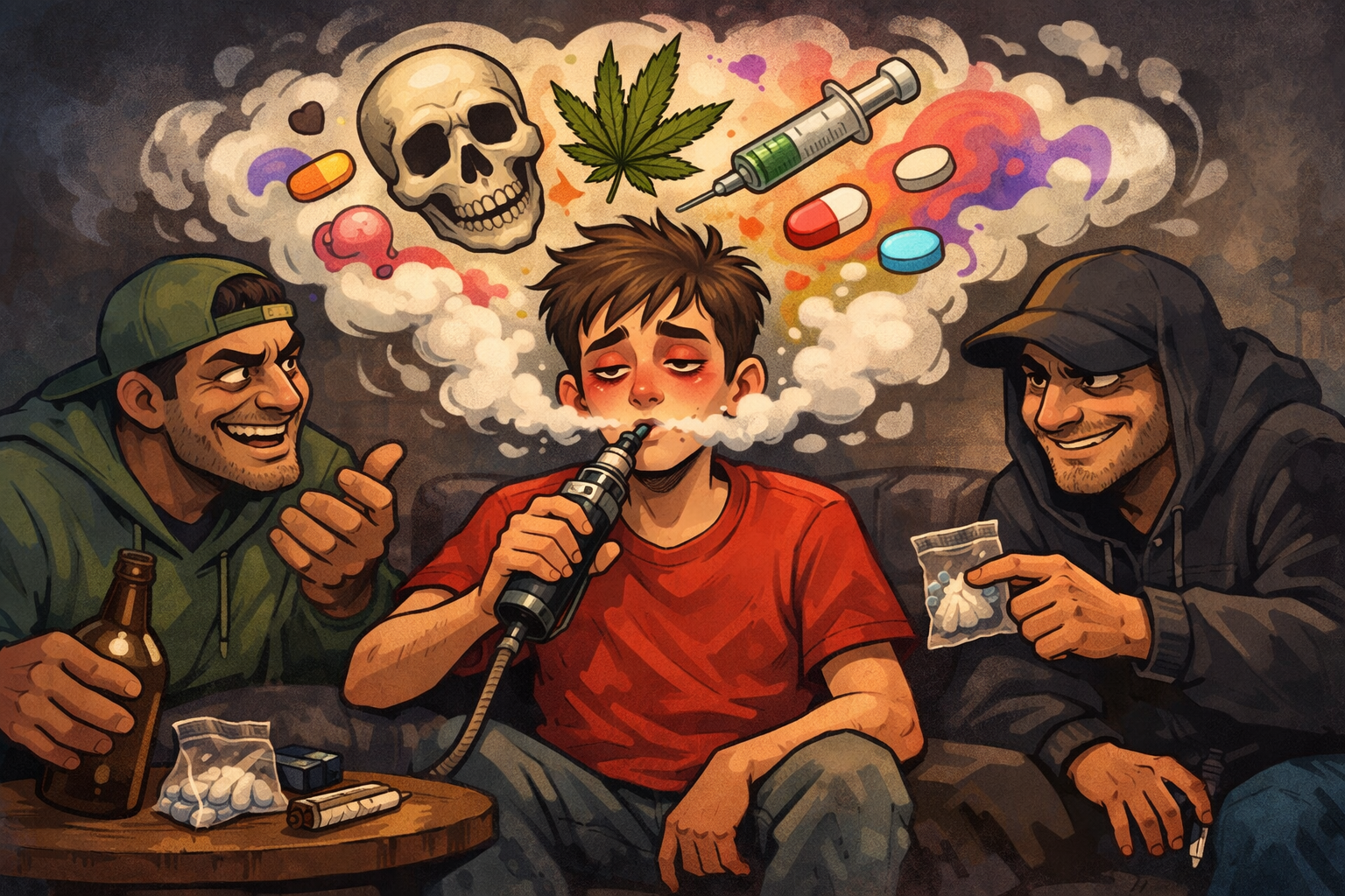 شاب عربي يقع ضحية رفقاء السوء