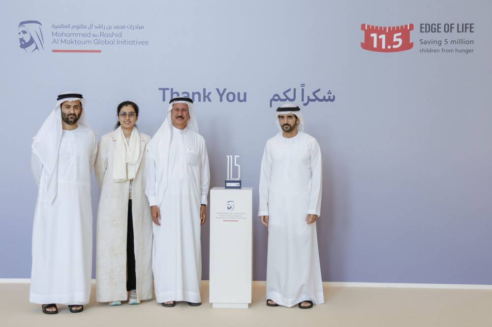 حمدان بن محمد: العمل الإنساني الإماراتي لا يتأثر بالظروف ولا يتغير مع الزمن