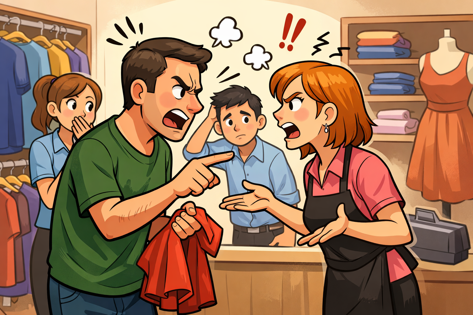 خلاف داخل متجر ملابس يقود عربياً إلى المحكمة 