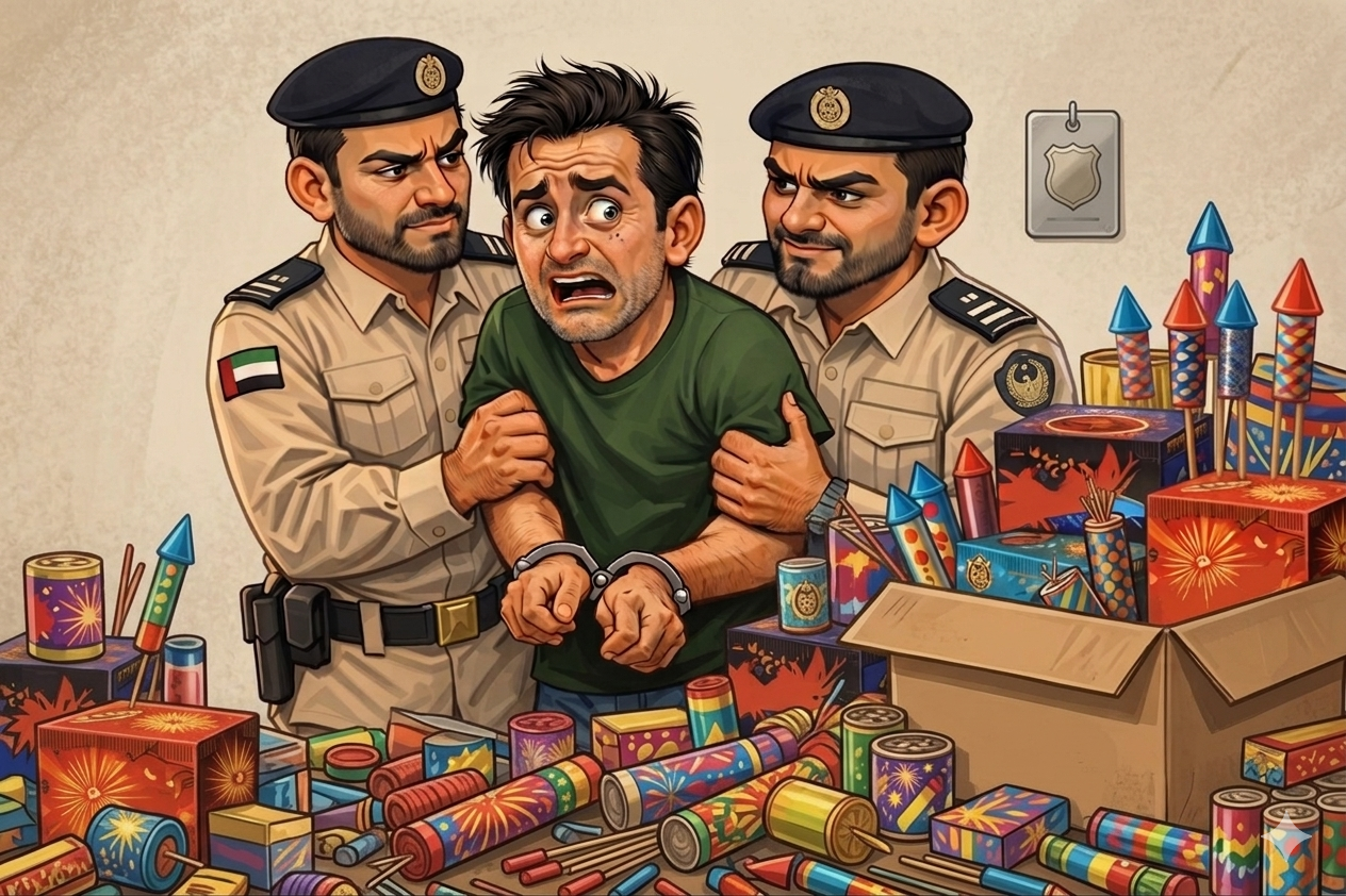 تتحول عملية تبادل مالي إلى تهمة الاتجار بالألعاب النارية