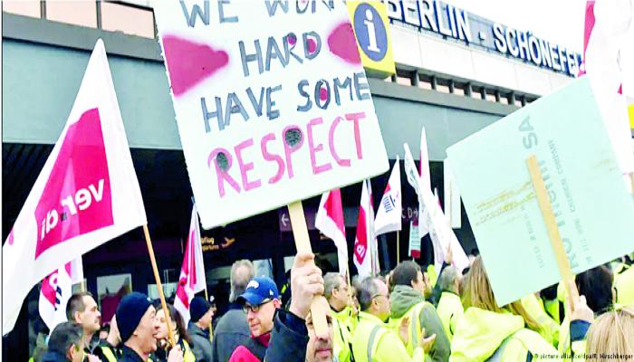 تظاهرة عمالية في ألمانيا