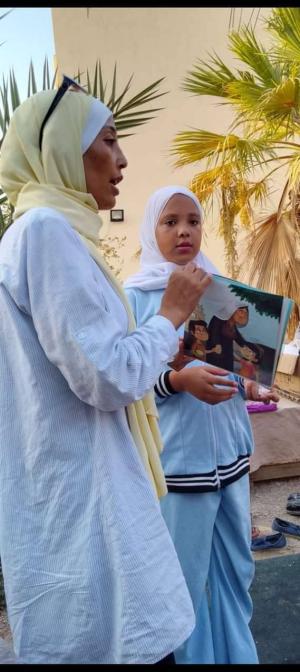 جانب من مبادرة زهور الدغيمات