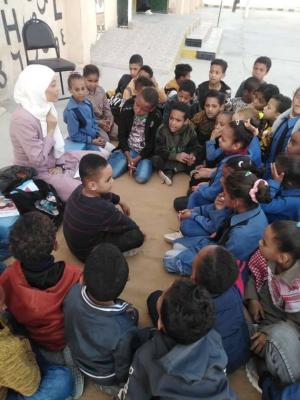 جانب من مبادرة زهور الدغيمات